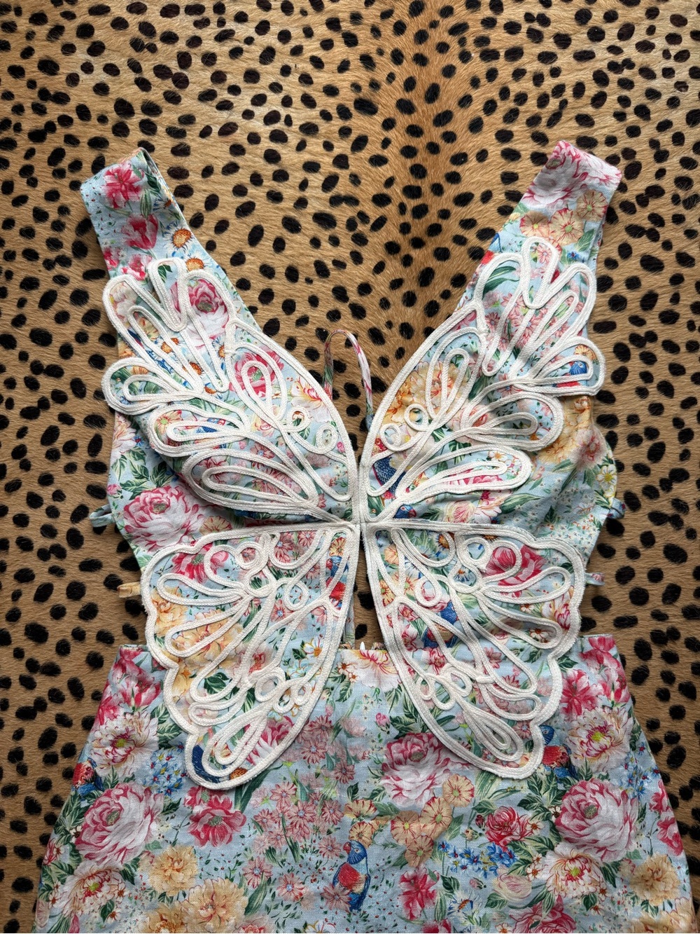 Farm Rio Rendeira 3D Bodice Midi Dress- size small - Picture 4 of 7